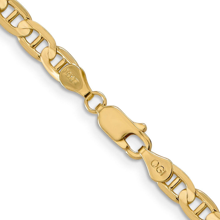 Lovely Rita's Bracelets 14k Yellow Gold 4.50mm Concave Anchor Chain
