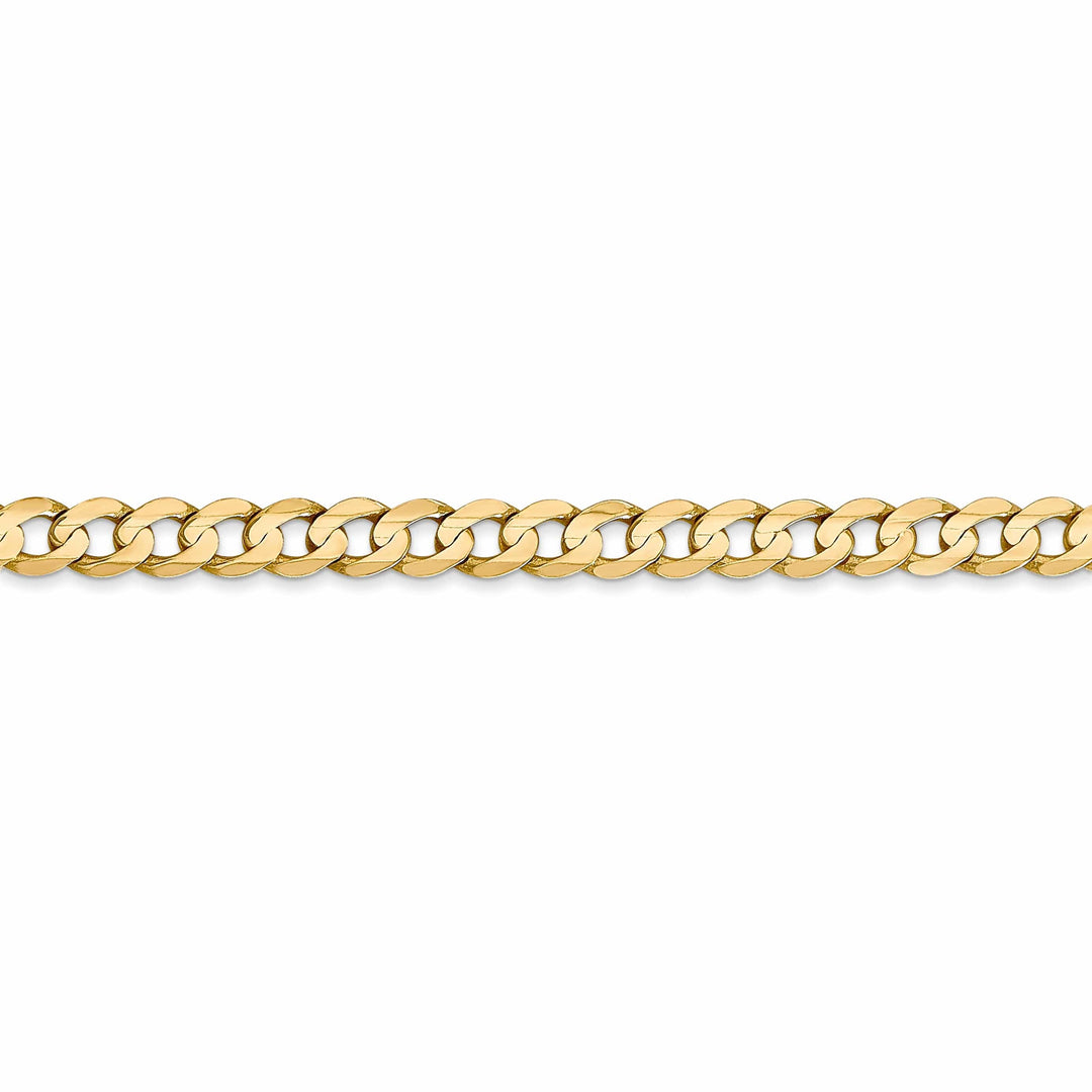 Lovely Rita's Bracelets 14k Yellow Gold 4.50mm Open Concave Curb Chain