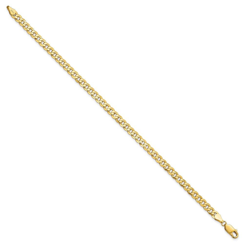 Lovely Rita's Bracelets 14k Yellow Gold 4.5mm Beveled Curb Bracelet