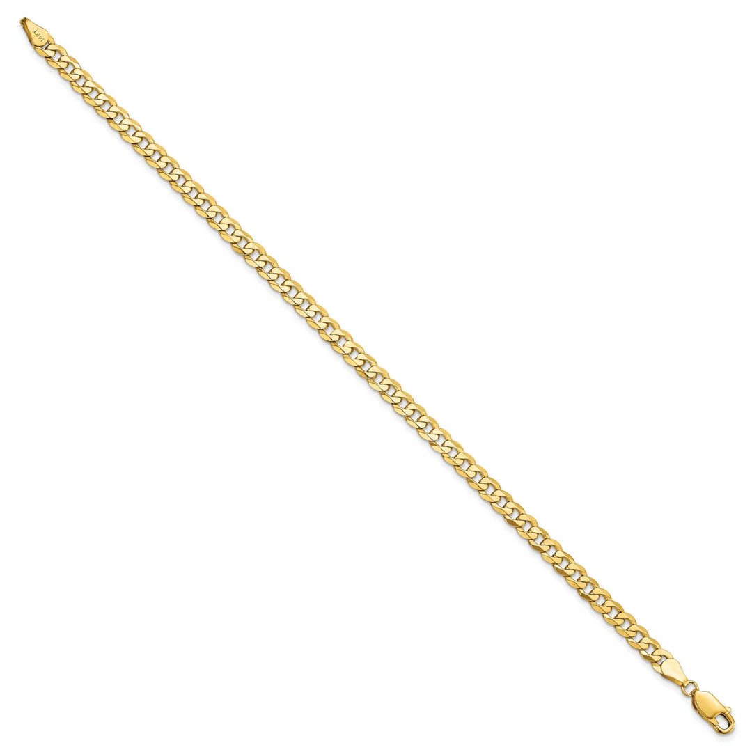 Lovely Rita's Bracelets 14k Yellow Gold 4.5mm Beveled Curb Bracelet