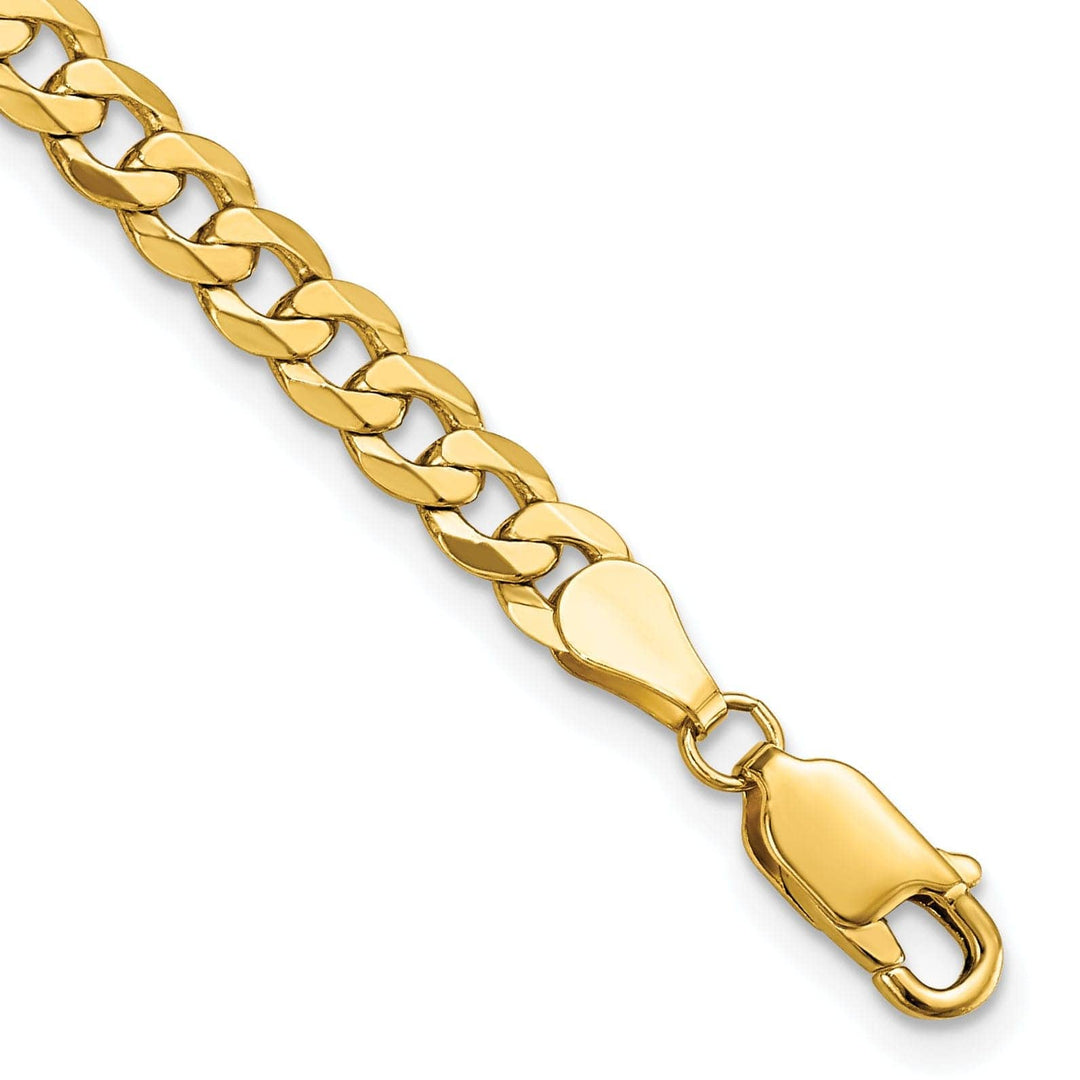 Lovely Rita's Bracelets 14k Yellow Gold 4.5mm Beveled Curb Bracelet