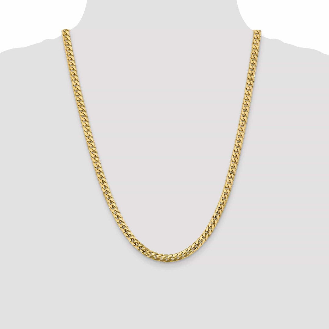 Lovely Rita's Bracelets 14k Yellow Gold 5.50-mm Domed Curb Link Chain