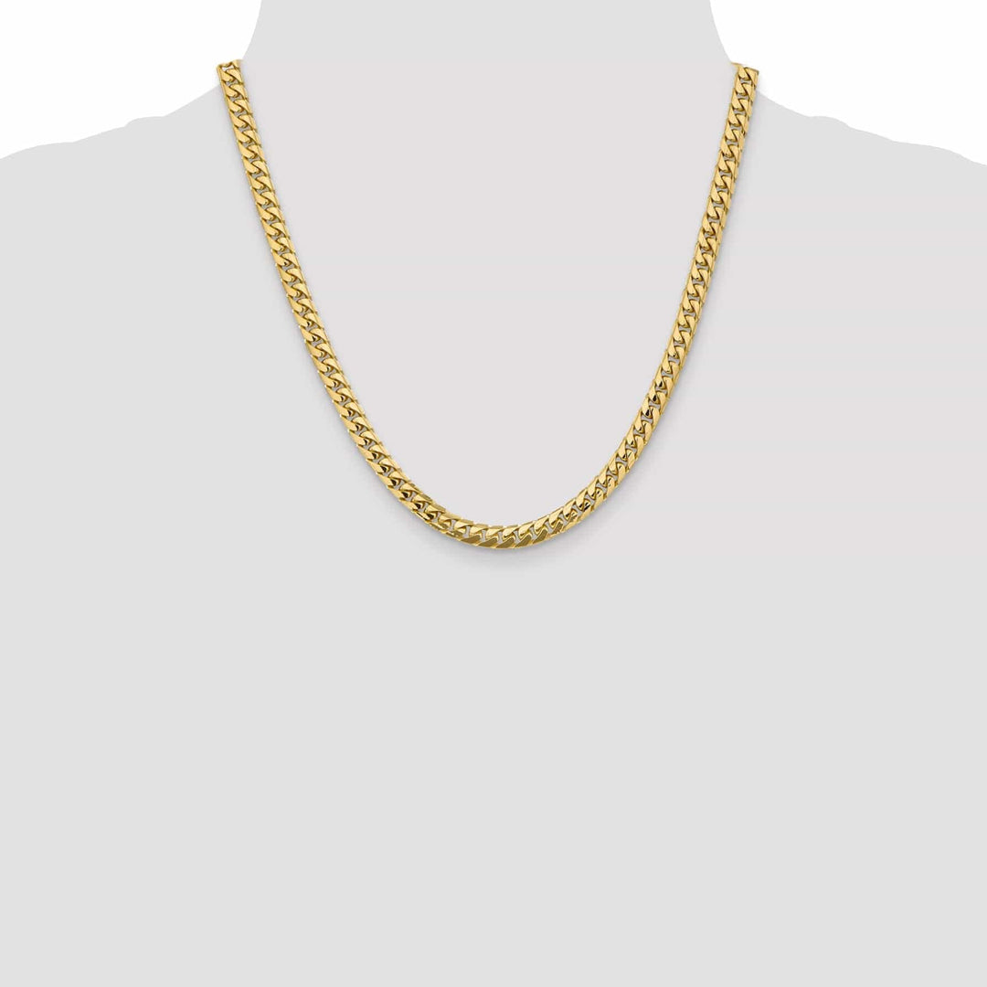 Lovely Rita's Bracelets 14k Yellow Gold 5.50-mm Domed Curb Link Chain