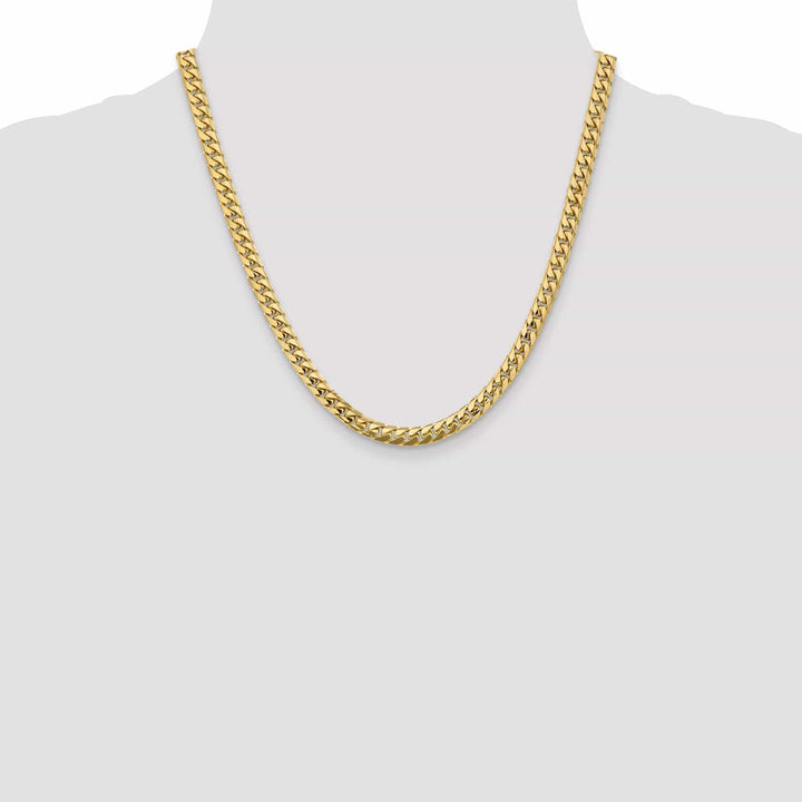 Lovely Rita's Bracelets 14k Yellow Gold 5.50-mm Domed Curb Link Chain