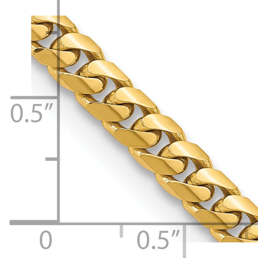 Lovely Rita's Bracelets 14k Yellow Gold 5.50-mm Domed Curb Link Chain
