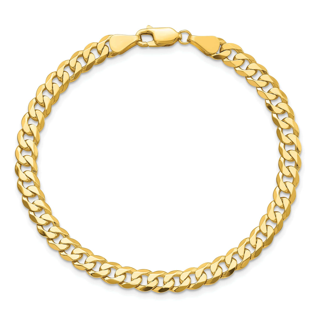 Lovely Rita's Bracelets 14k Yellow Gold 5.75mm Beveled Curb Bracelet
