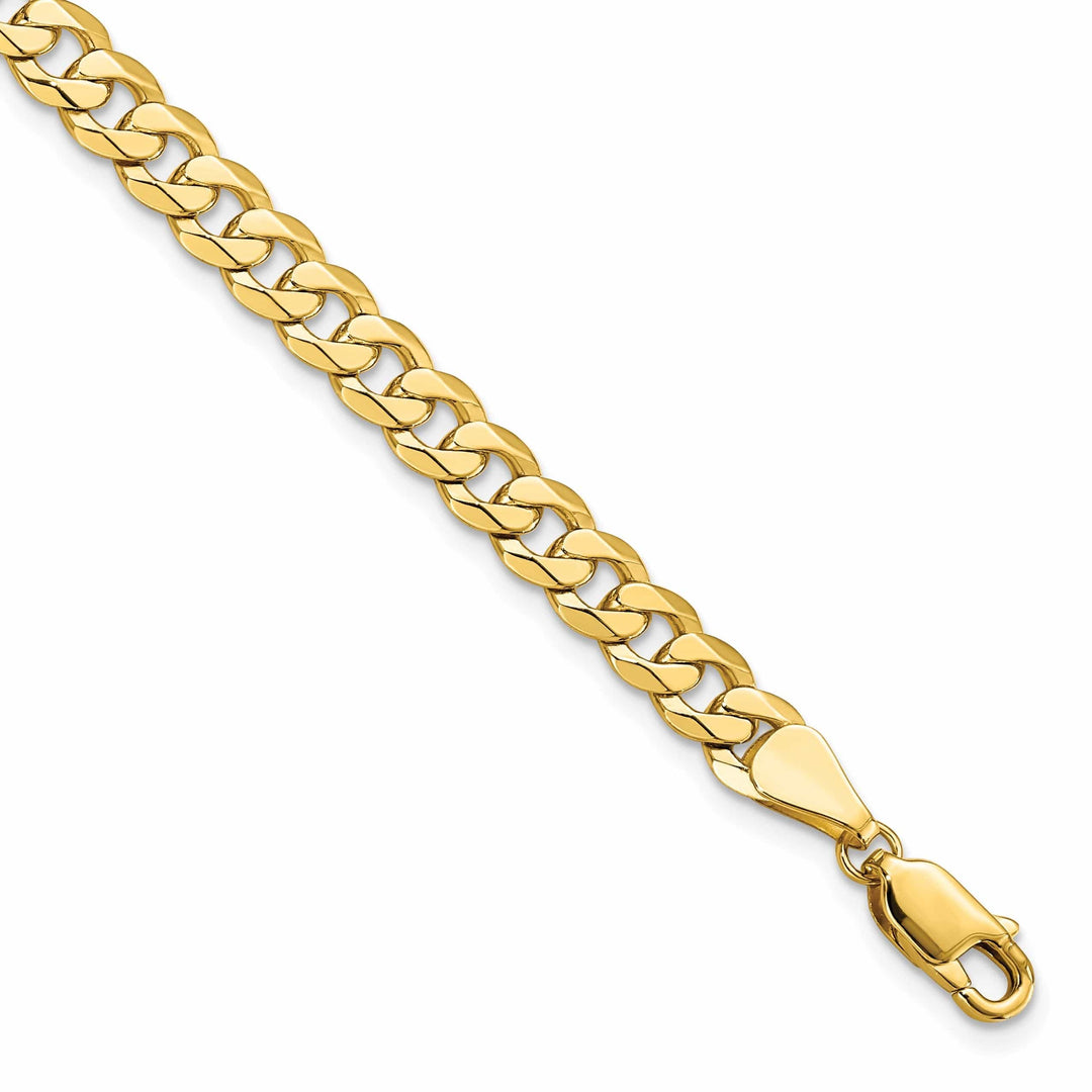 Lovely Rita's Bracelets 14k Yellow Gold 5.75mm Beveled Curb Bracelet