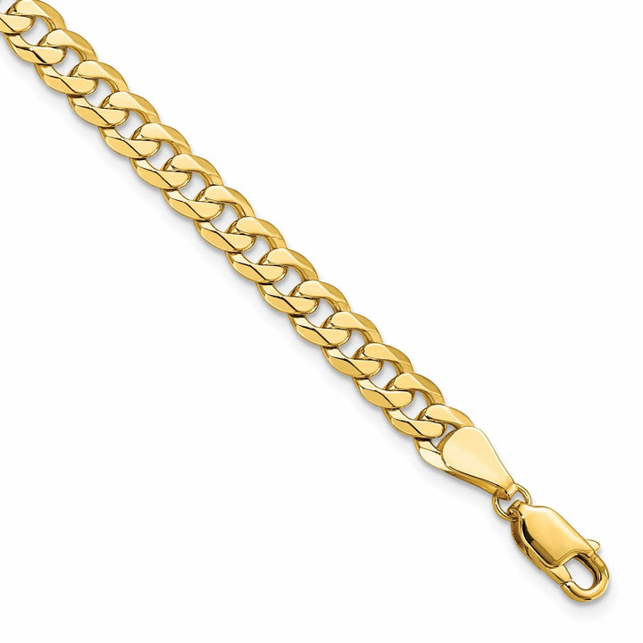 Lovely Rita's Bracelets 14k Yellow Gold 5.75mm Beveled Curb Bracelet