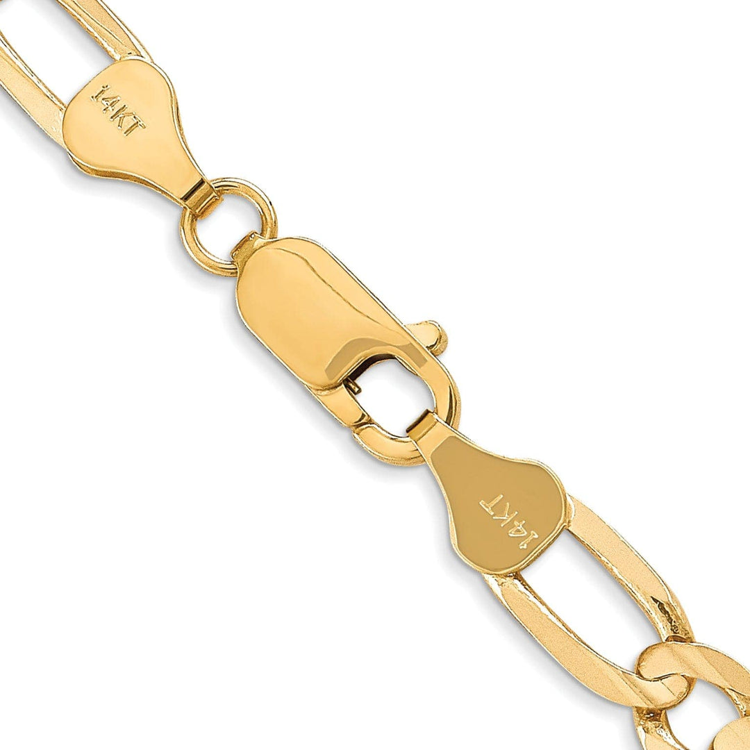 Lovely Rita's Bracelets 14k Yellow Gold 6.00m Concave Open Figaro Chain