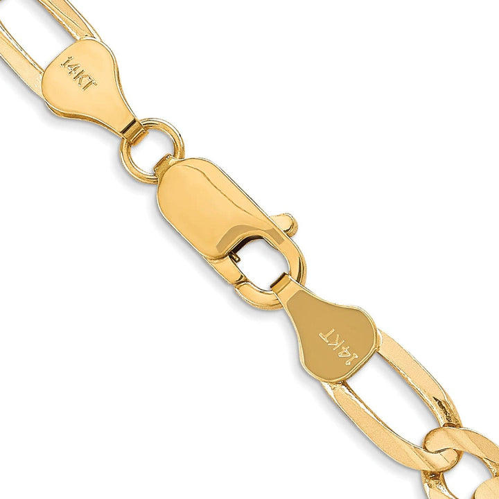 Lovely Rita's Bracelets 14k Yellow Gold 6.00m Concave Open Figaro Chain