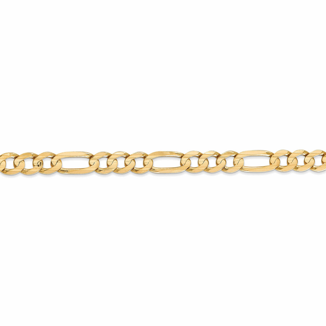 Lovely Rita's Bracelets 14k Yellow Gold 6.00m Concave Open Figaro Chain