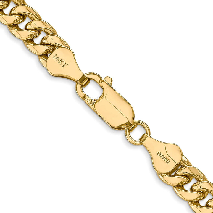Lovely Rita's Bracelets 14k Yellow Gold 6.00mm Hollow Cuban Link Chain