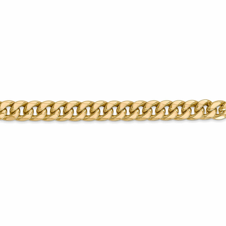 Lovely Rita's Bracelets 14k Yellow Gold 6.00mm Hollow Cuban Link Chain