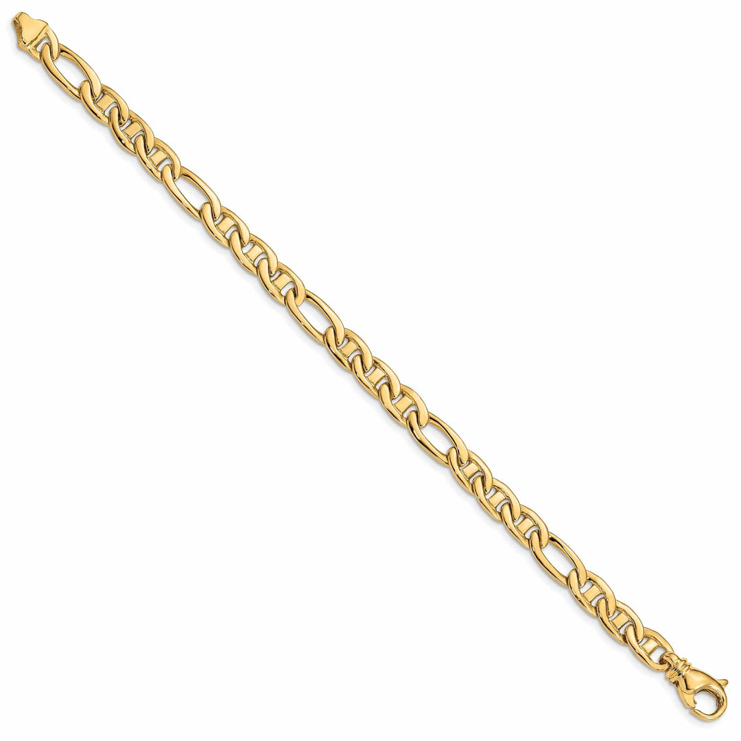 Lovely Rita's Bracelets 14k Yellow Gold 6.50mm Flat Anchor Link Bracelet