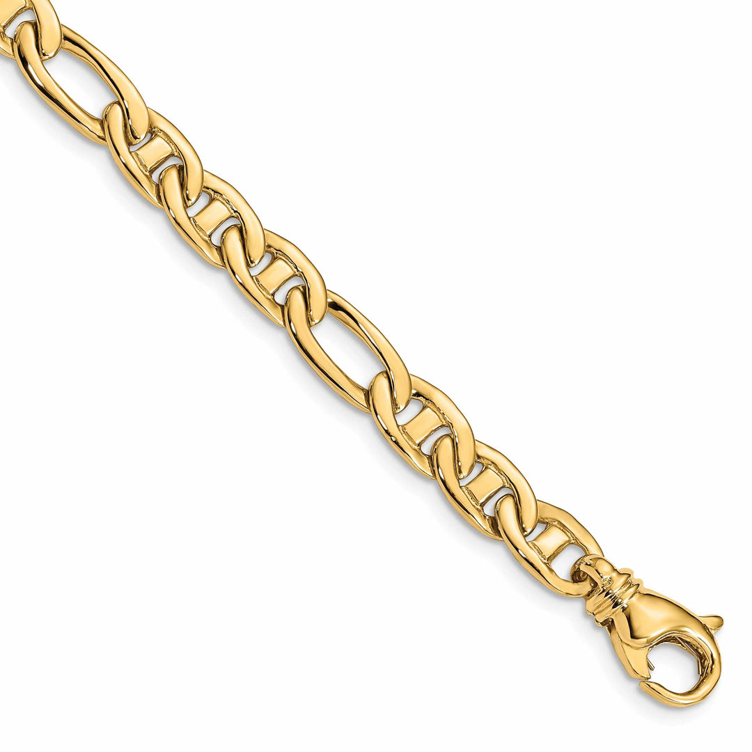 Lovely Rita's Bracelets 14k Yellow Gold 6.50mm Flat Anchor Link Bracelet