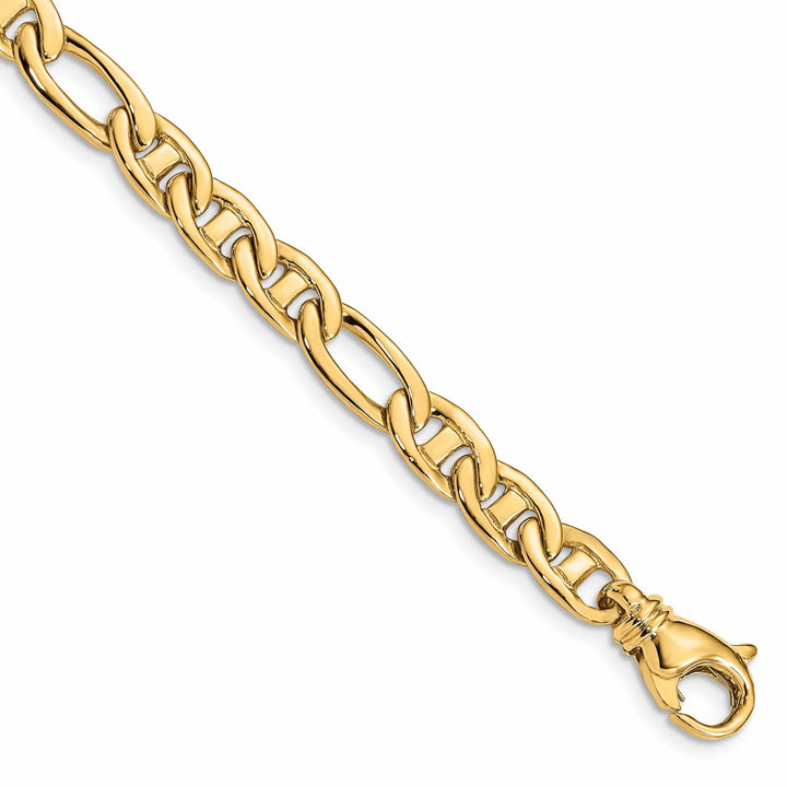 Lovely Rita's Bracelets 14k Yellow Gold 6.50mm Flat Anchor Link Bracelet