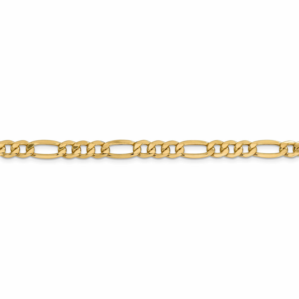 Lovely Rita's Bracelets 14k Yellow Gold 6.60-mm Semi Solid Figaro Chain