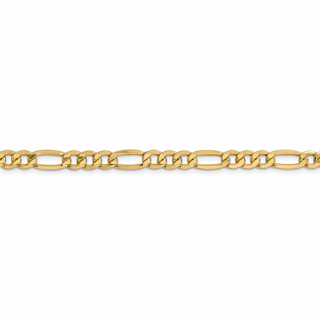 Lovely Rita's Bracelets 14k Yellow Gold 6.60-mm Semi Solid Figaro Chain