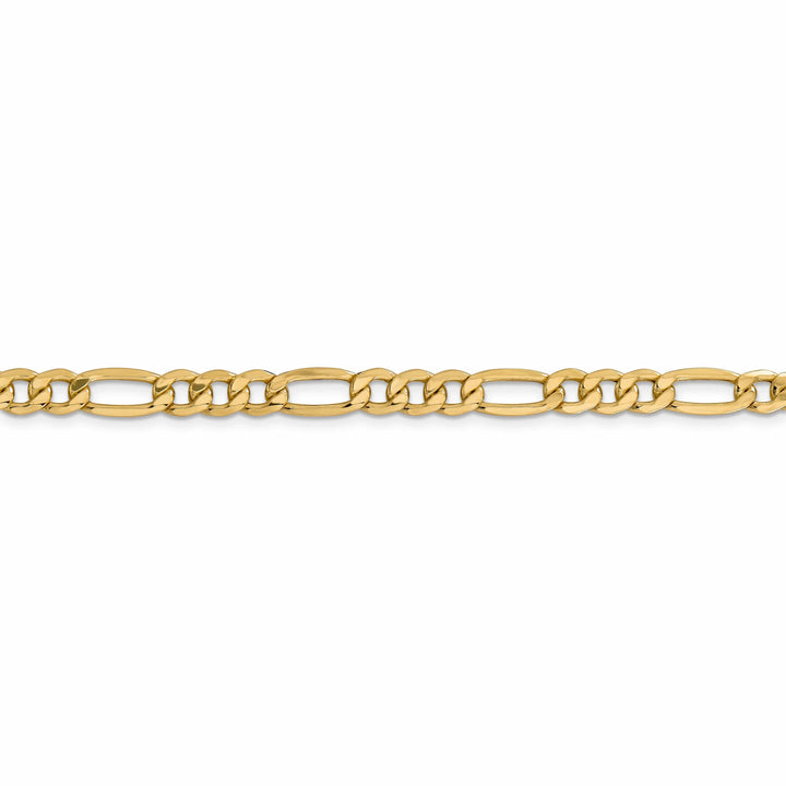 Lovely Rita's Bracelets 14k Yellow Gold 6.60-mm Semi Solid Figaro Chain