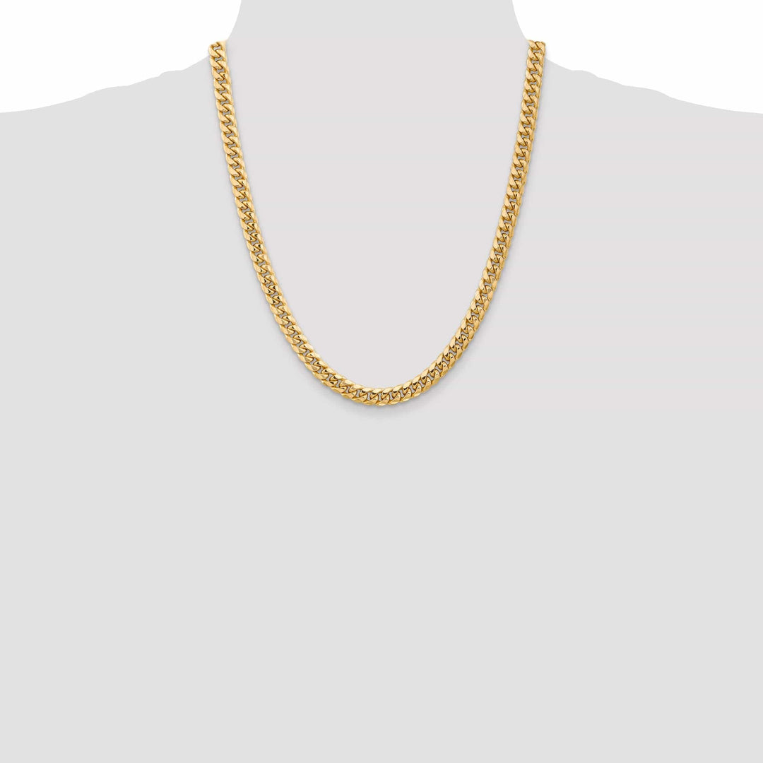 Lovely Rita's Bracelets 14k Yellow Gold 6.75mm Hollow Cuban Link Chain
