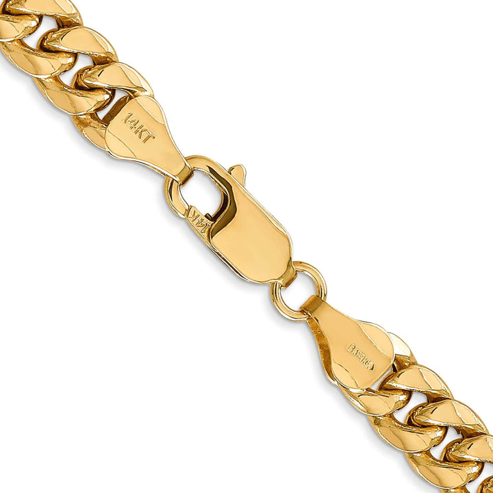 Lovely Rita's Bracelets 14k Yellow Gold 6.75mm Hollow Cuban Link Chain