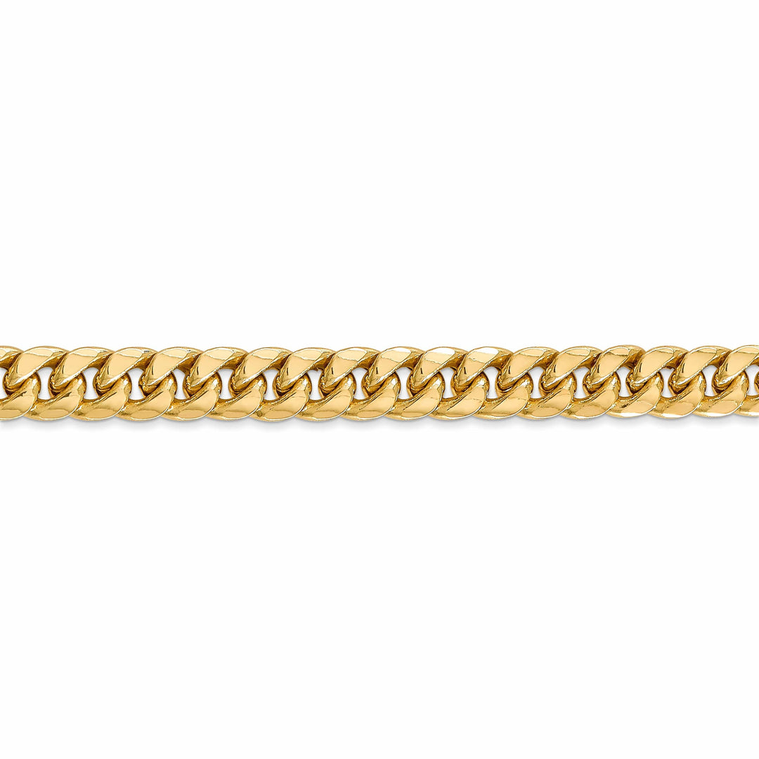 Lovely Rita's Bracelets 14k Yellow Gold 6.75mm Hollow Cuban Link Chain