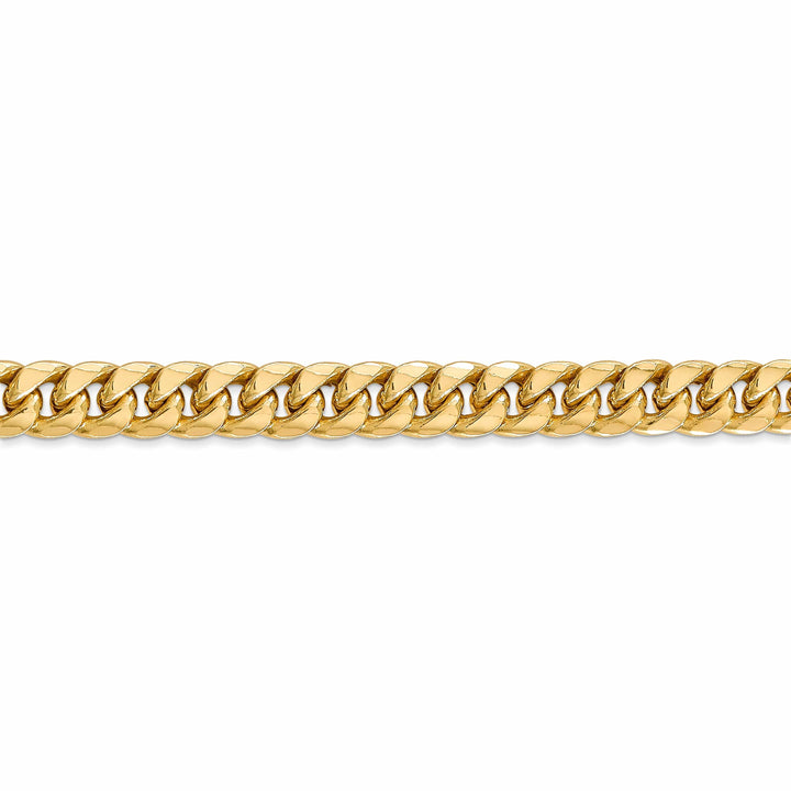 Lovely Rita's Bracelets 14k Yellow Gold 6.75mm Hollow Cuban Link Chain