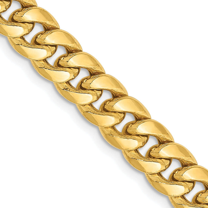 Lovely Rita's Bracelets 14k Yellow Gold 6.75mm Hollow Cuban Link Chain