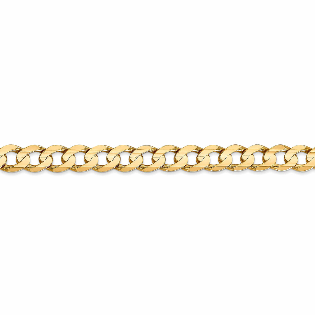 Lovely Rita's Bracelets 14k Yellow Gold 6.75mm Open Concave Curb Chain