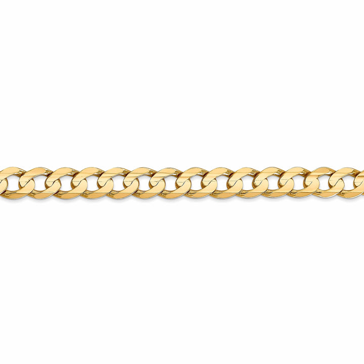 Lovely Rita's Bracelets 14k Yellow Gold 6.75mm Open Concave Curb Chain