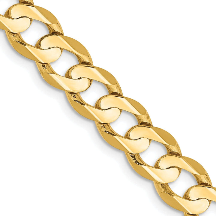 Lovely Rita's Bracelets 14k Yellow Gold 6.75mm Open Concave Curb Chain