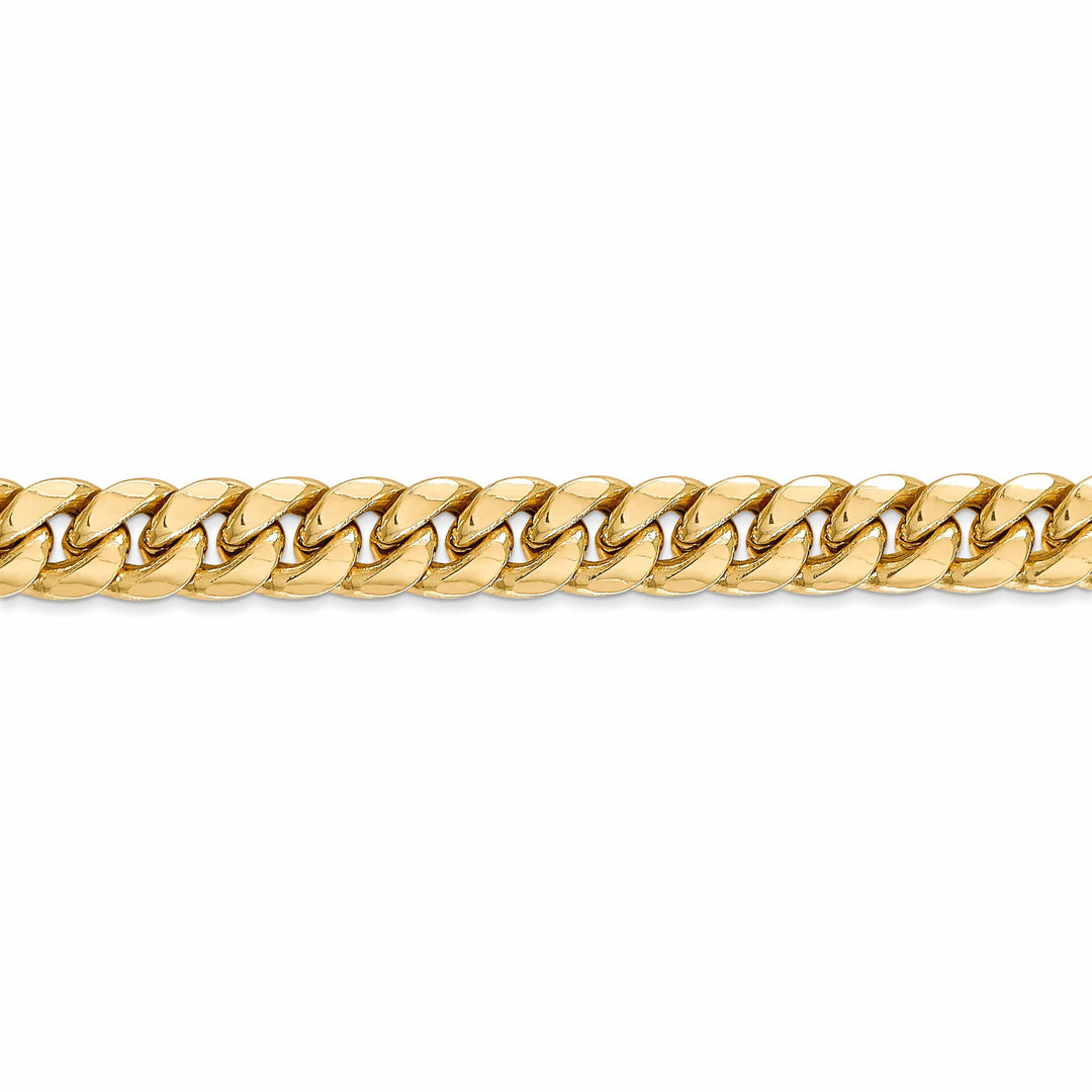Lovely Rita's Bracelets 14k Yellow Gold 7.30mm Hollow Cuban Link Chain