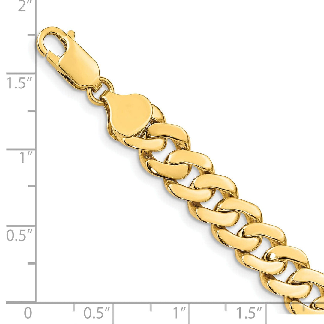 Lovely Rita's Bracelets 14k Yellow Gold 8.50-mm Fancy Curb Link Bracelet