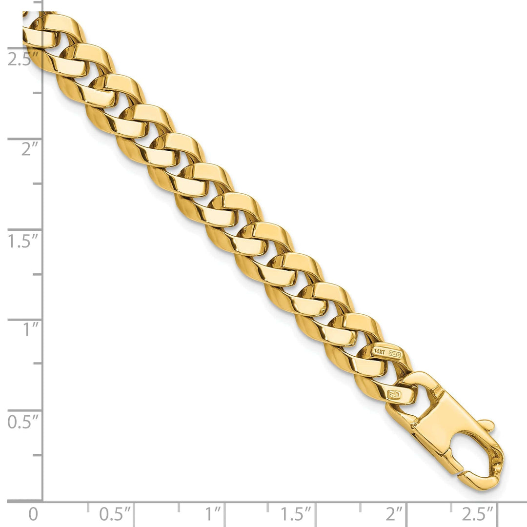 Lovely Rita's Bracelets 14k Yellow Gold 8.5mm Beveled Curb Bracelet