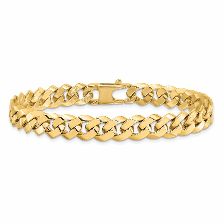 Lovely Rita's Bracelets 14k Yellow Gold 8.5mm Beveled Curb Bracelet