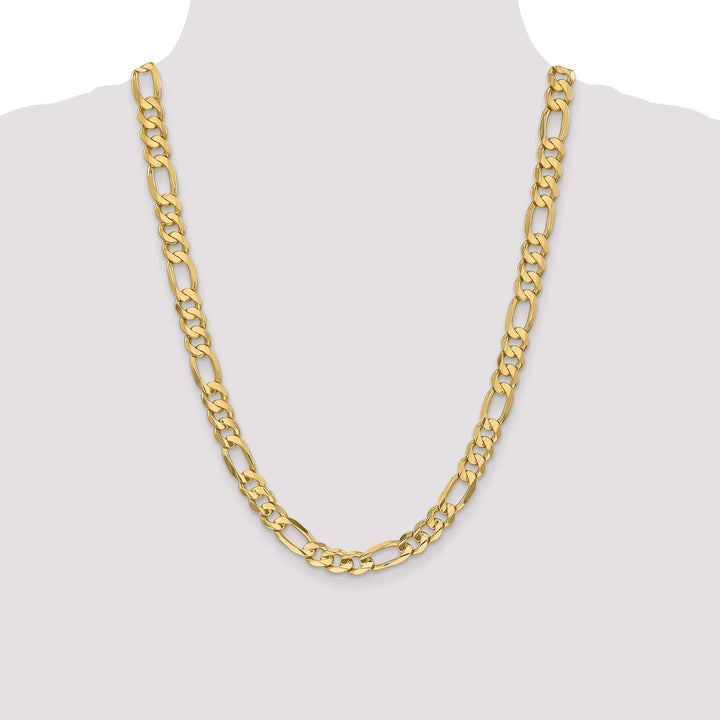 Lovely Rita's Bracelets 14k Yellow Gold 8.75m Concave Open Figaro Chain