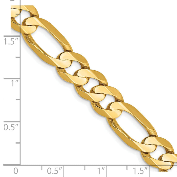 Lovely Rita's Bracelets 14k Yellow Gold 8.75m Concave Open Figaro Chain