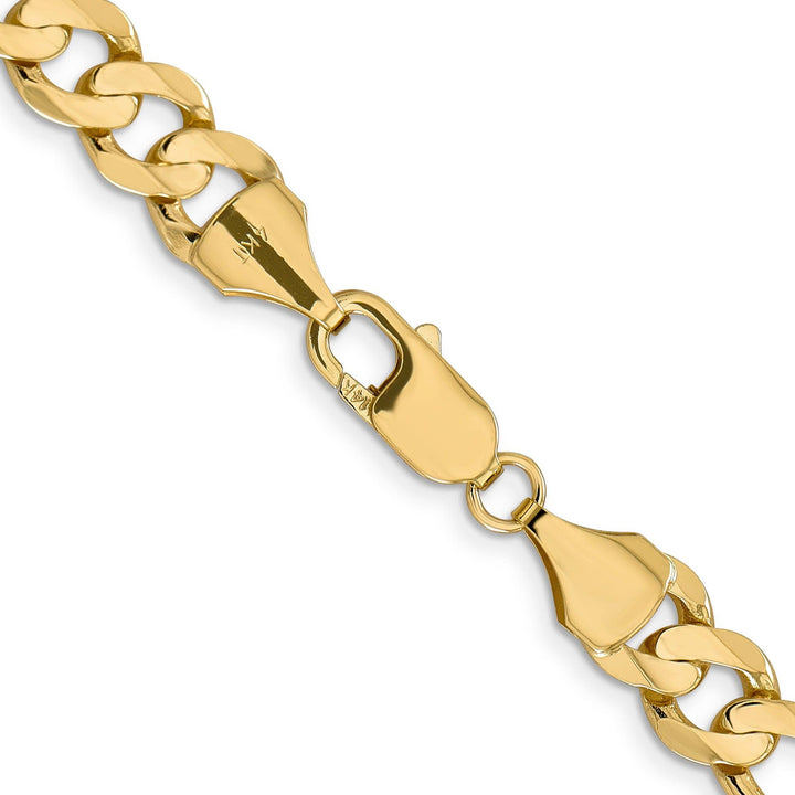 Lovely Rita's Bracelets 14k Yellow Gold 8.75m Concave Open Figaro Chain