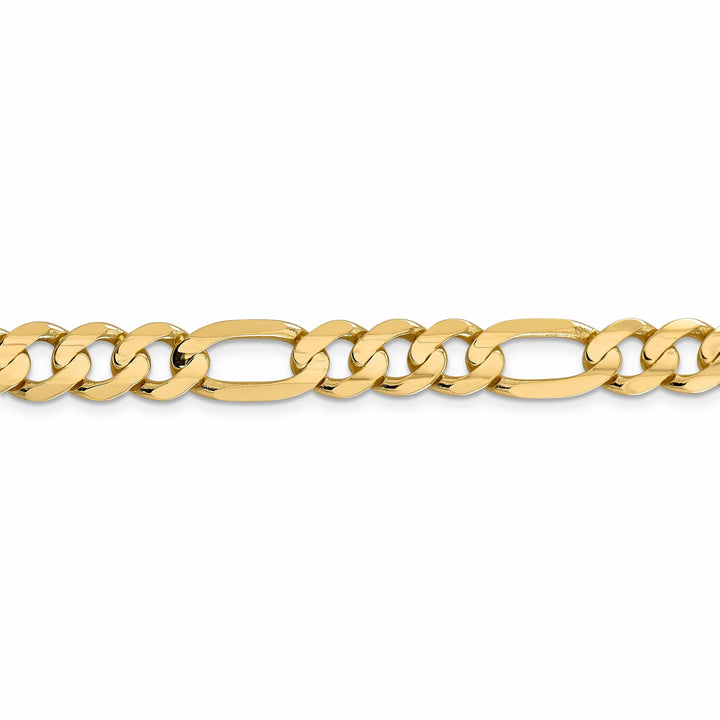 Lovely Rita's Bracelets 14k Yellow Gold 8.75m Concave Open Figaro Chain