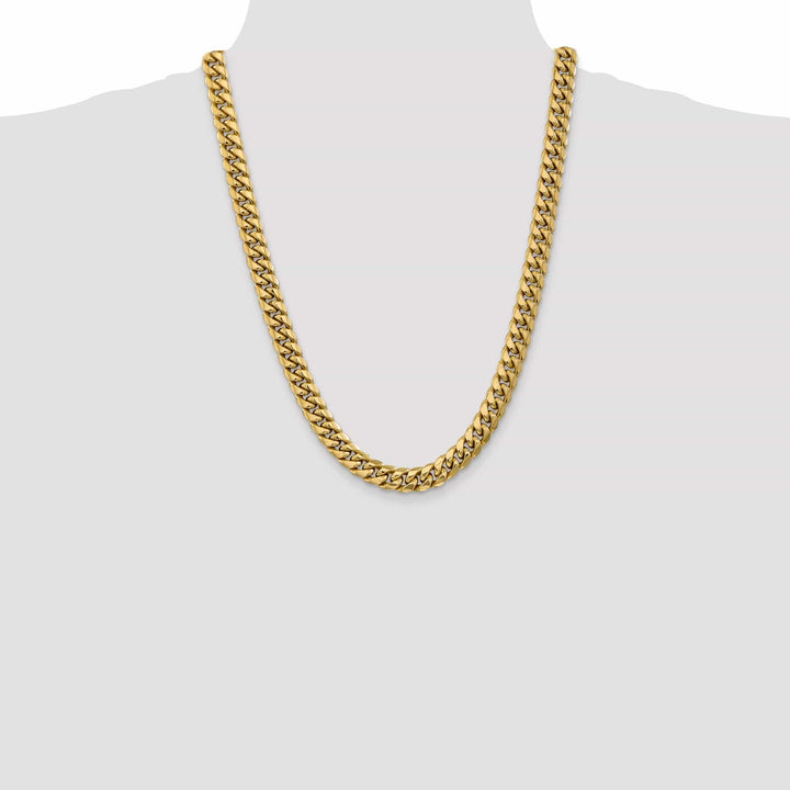 Lovely Rita's Bracelets 14k Yellow Gold 9.30mm Hollow Cuban Link Chain