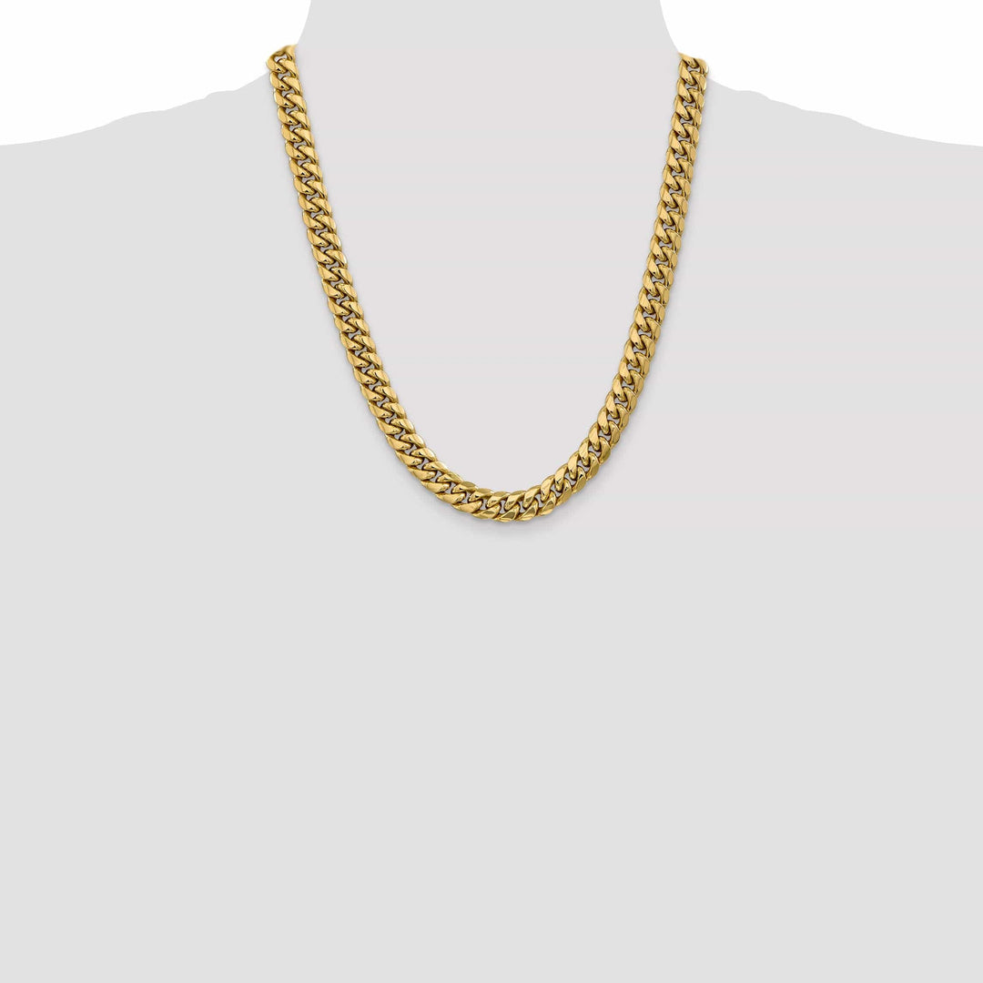 Lovely Rita's Bracelets 14k Yellow Gold 9.30mm Hollow Cuban Link Chain