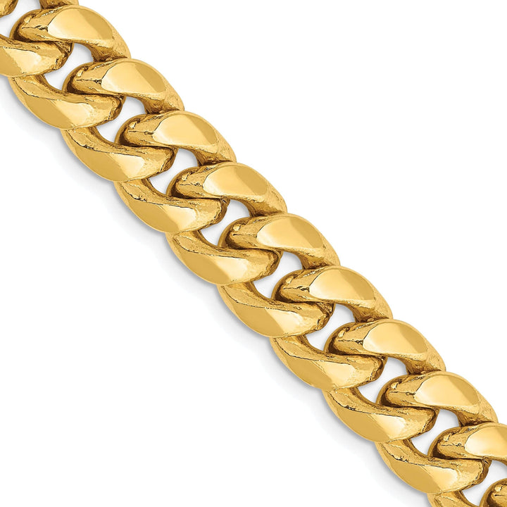 Lovely Rita's Bracelets 14k Yellow Gold 9.30mm Hollow Cuban Link Chain
