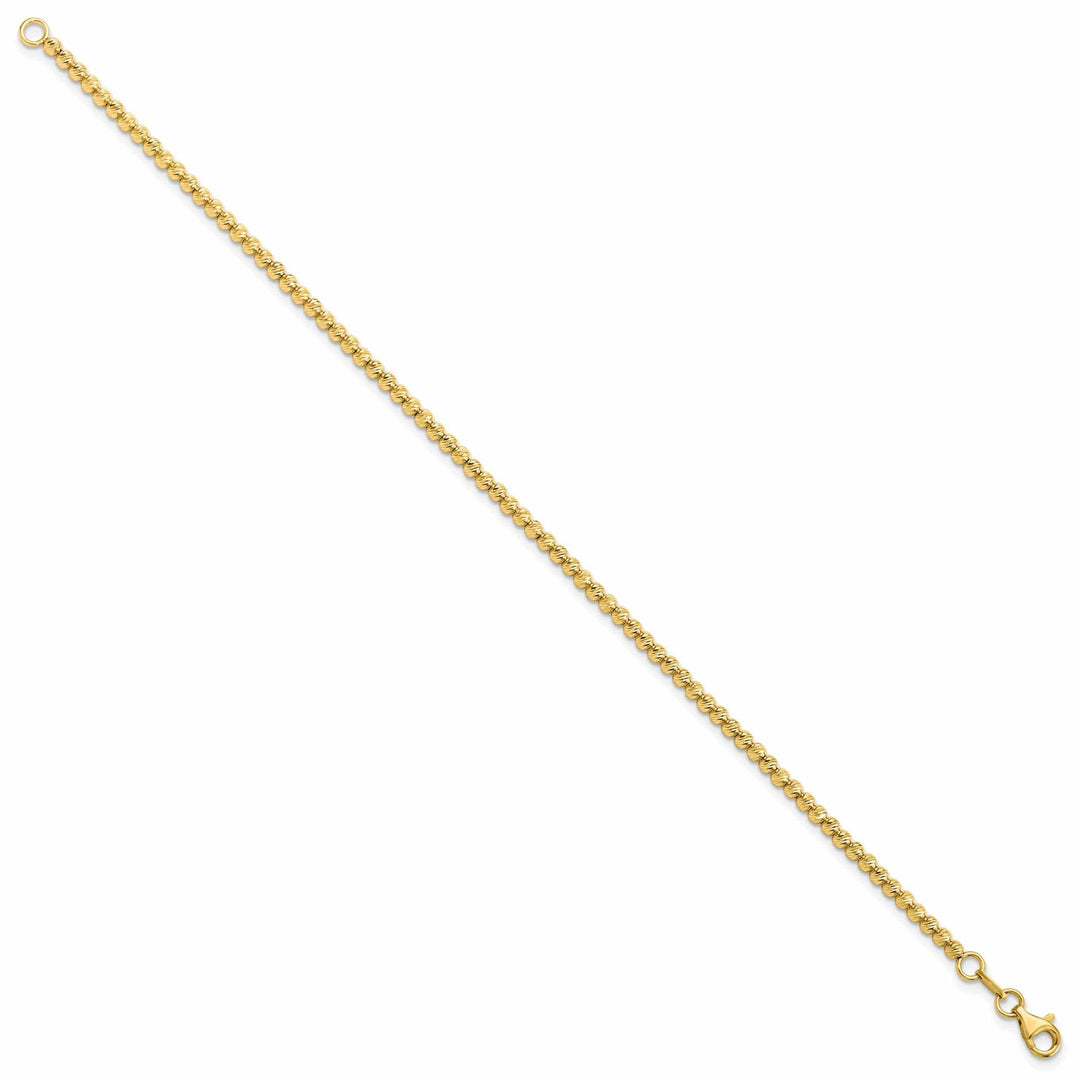 Lovely Rita's Bracelets 14k Yellow Gold D.C Beaded Bracelet