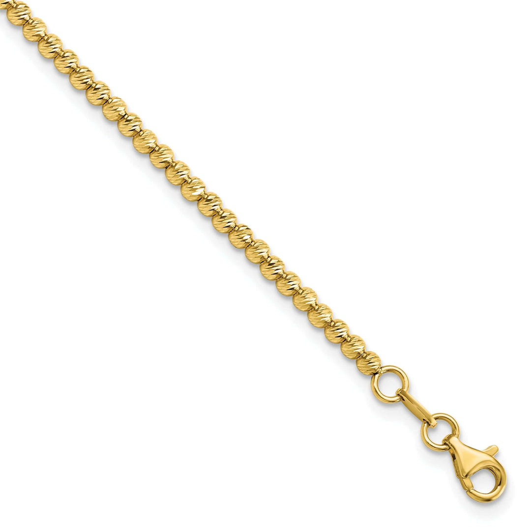Lovely Rita's Bracelets 14k Yellow Gold D.C Beaded Bracelet