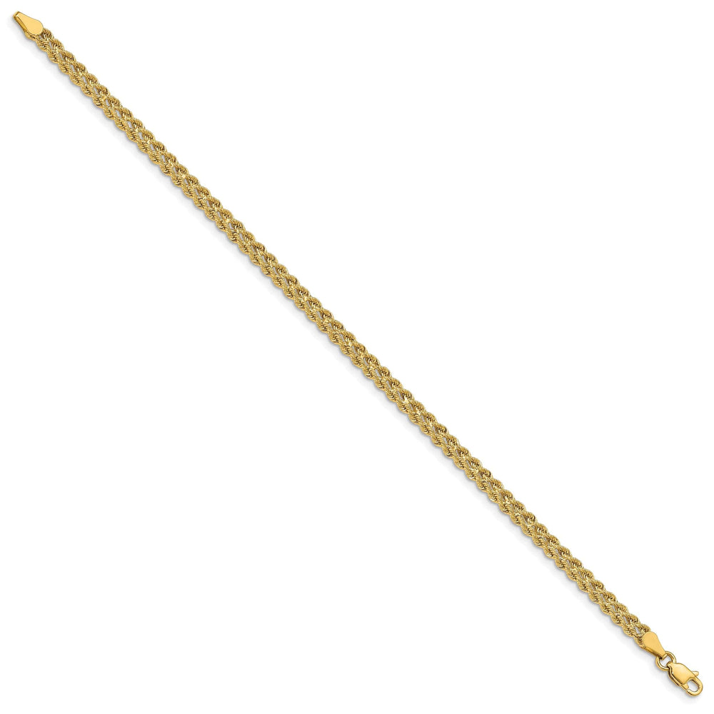 Lovely Rita's Bracelets 14k Yellow Gold Double Strand Rope Bracelet