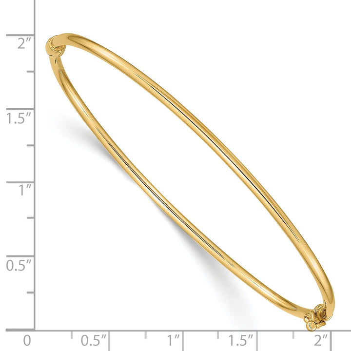 Lovely Rita's Bracelets 14k Yellow Gold Hinged Bangle Bracelet
