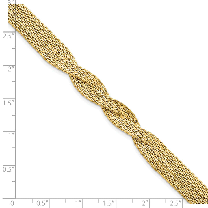 Lovely Rita's Bracelets 14k Yellow Gold Multi Strand Twisted Bracelet