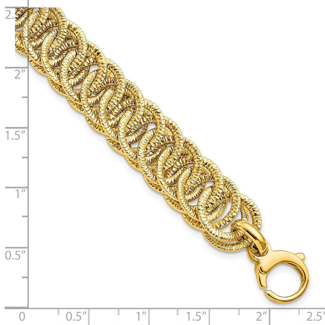 Lovely Rita's Bracelets 14k Yellow Gold Polish D.C Reversible  Bracelet