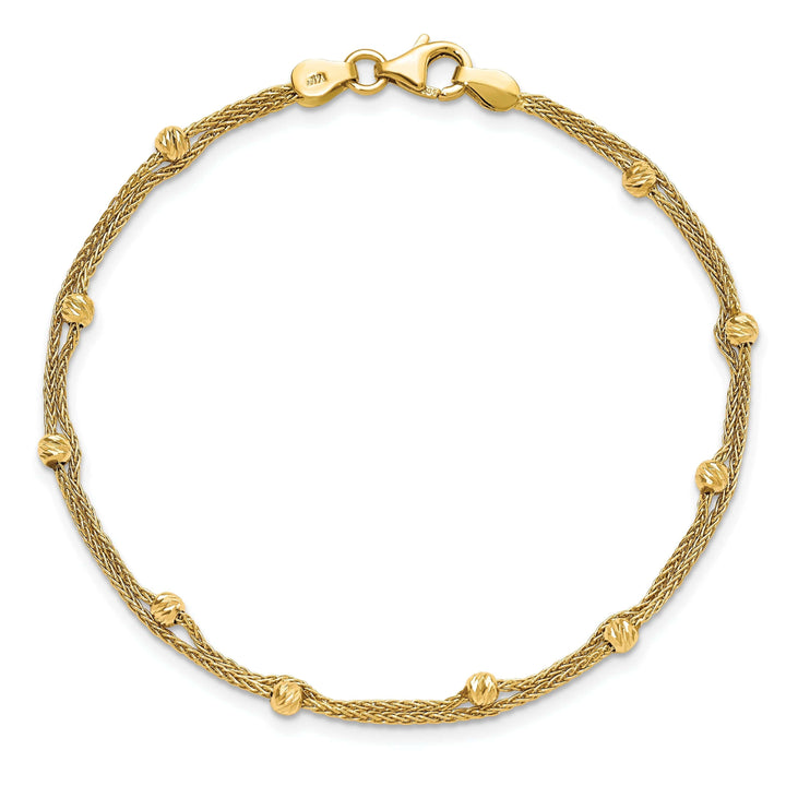 Lovely Rita's Bracelets 14k Yellow Gold Polished 2 Strand Bracelet