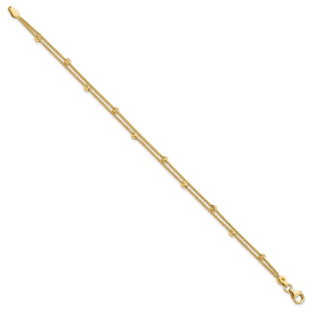 Lovely Rita's Bracelets 14k Yellow Gold Polished 2 Strand Bracelet